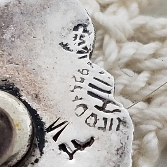 Antique Vintage 925 Black Onyx Screw Back Earrings - Picture 3 of 7